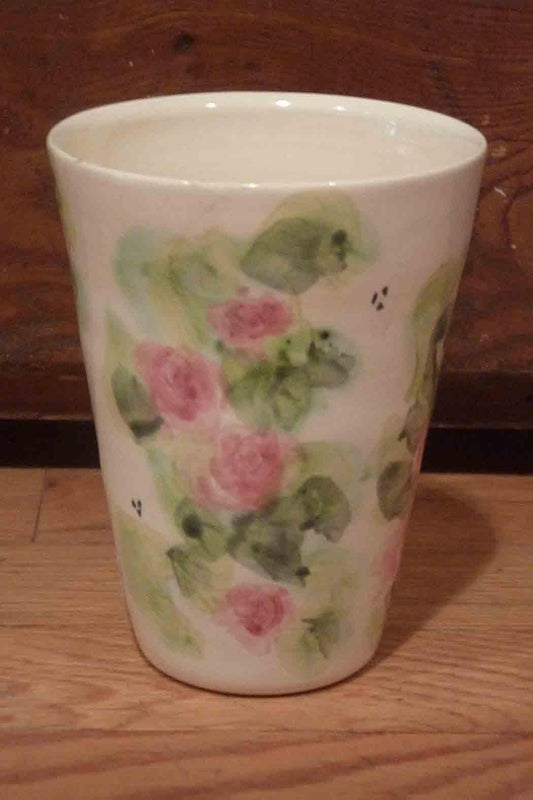 Rose Pottery Tumbler