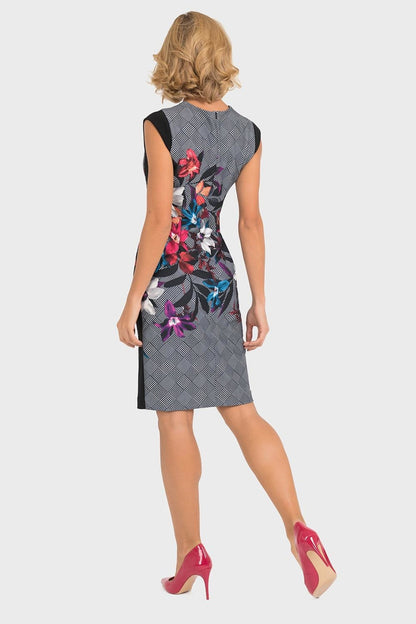 Houndstooth Floral Dress