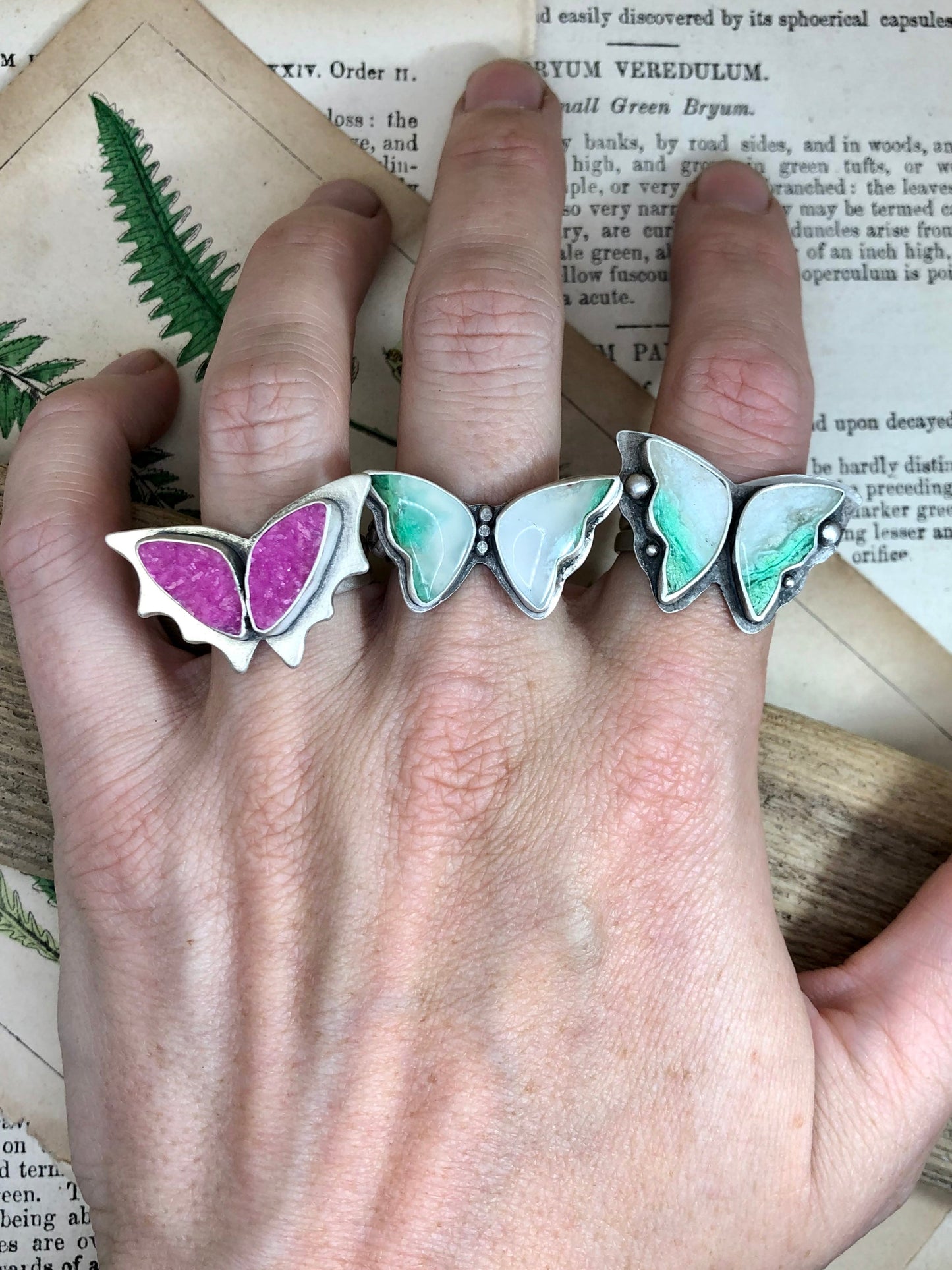 Pink Butterfly Ring