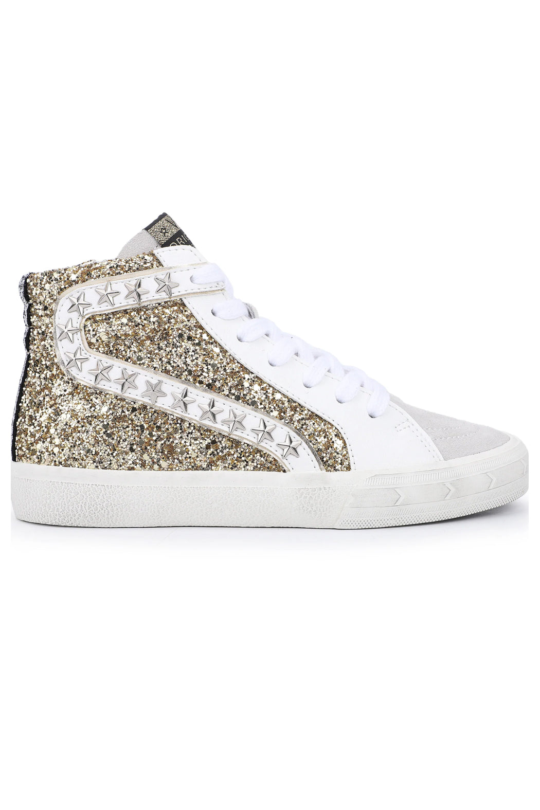 Kids Ava Gold Glitter High Top