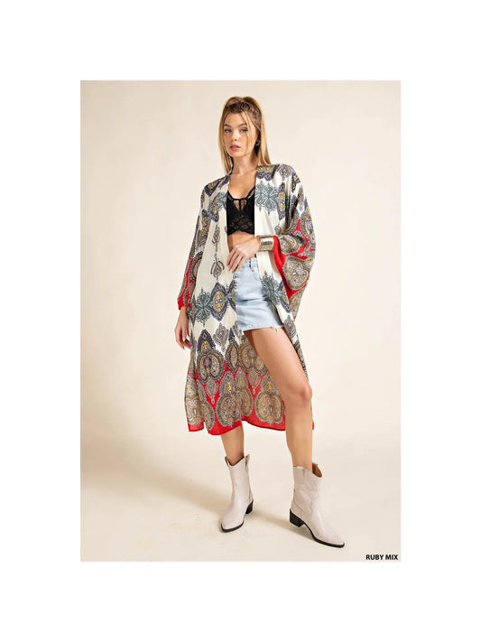 Long Pattern Kimono