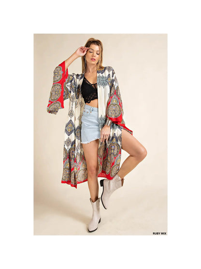 Long Pattern Kimono