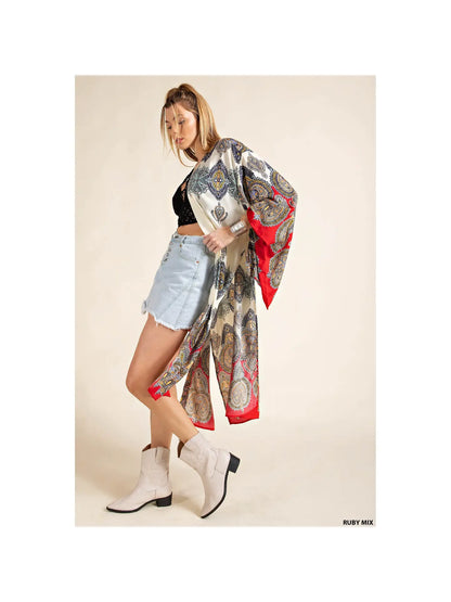 Long Pattern Kimono