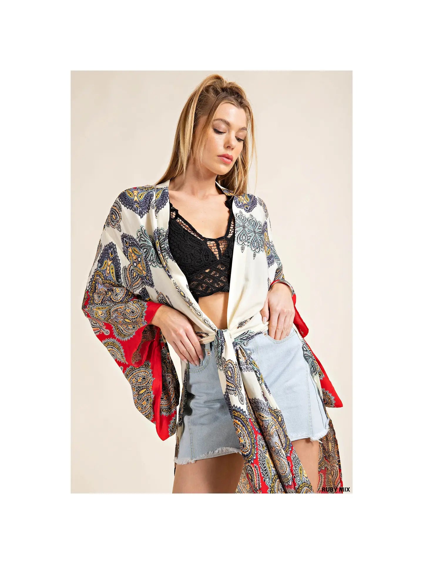 Long Pattern Kimono