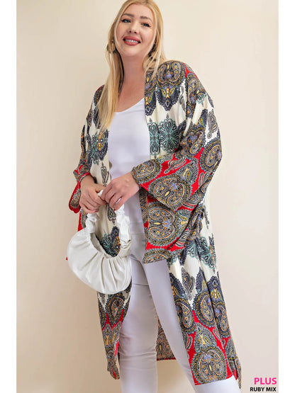 Long Pattern Kimono