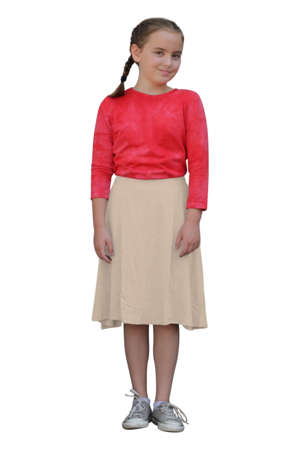 GIRLS Knee Length Skater Skirt