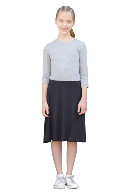 GIRLS Knee Length Skater Skirt