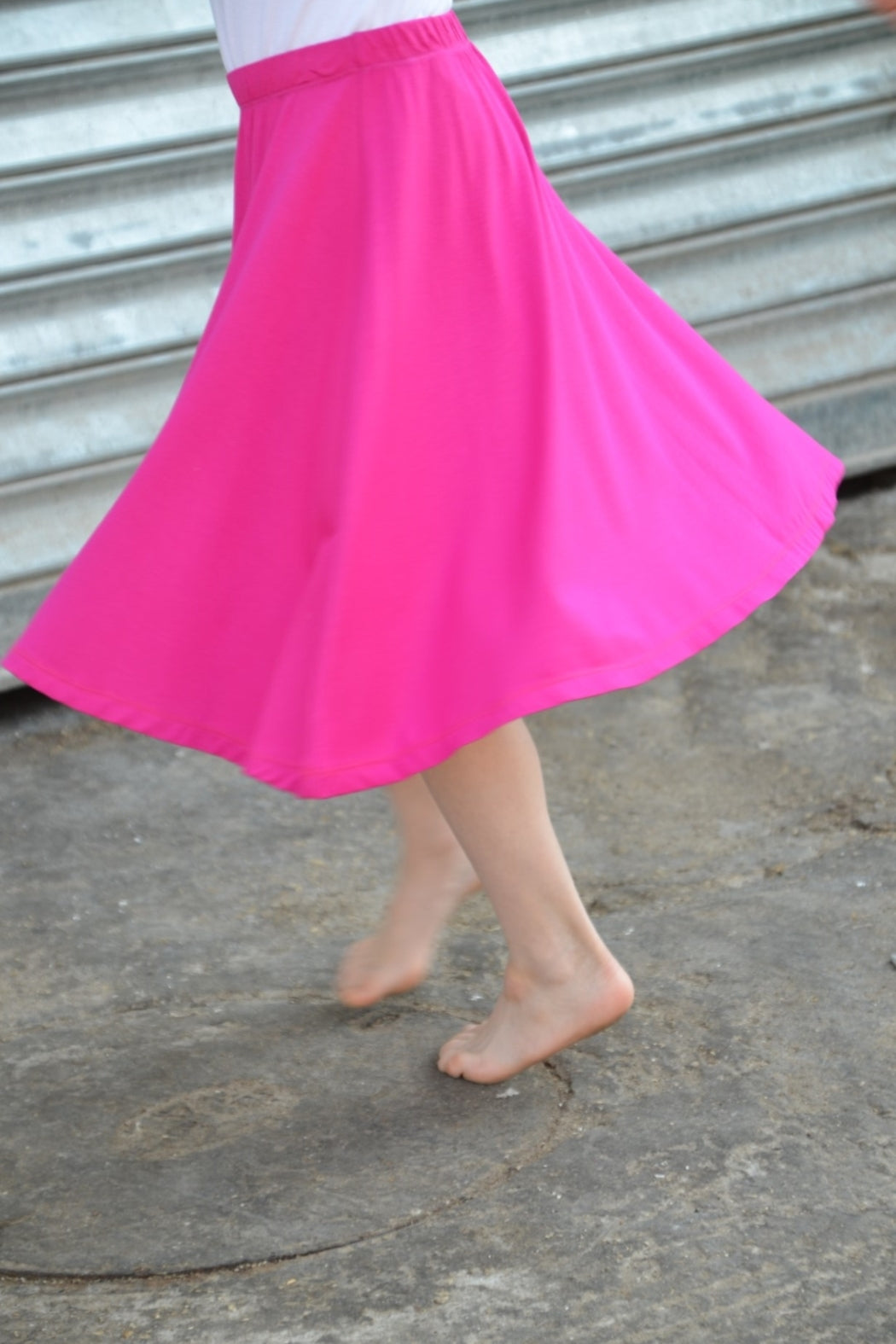 GIRLS Knee Length Skater Skirt
