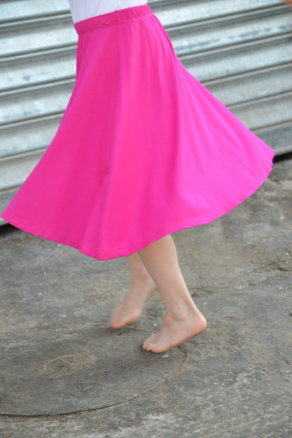 GIRLS Knee Length Skater Skirt