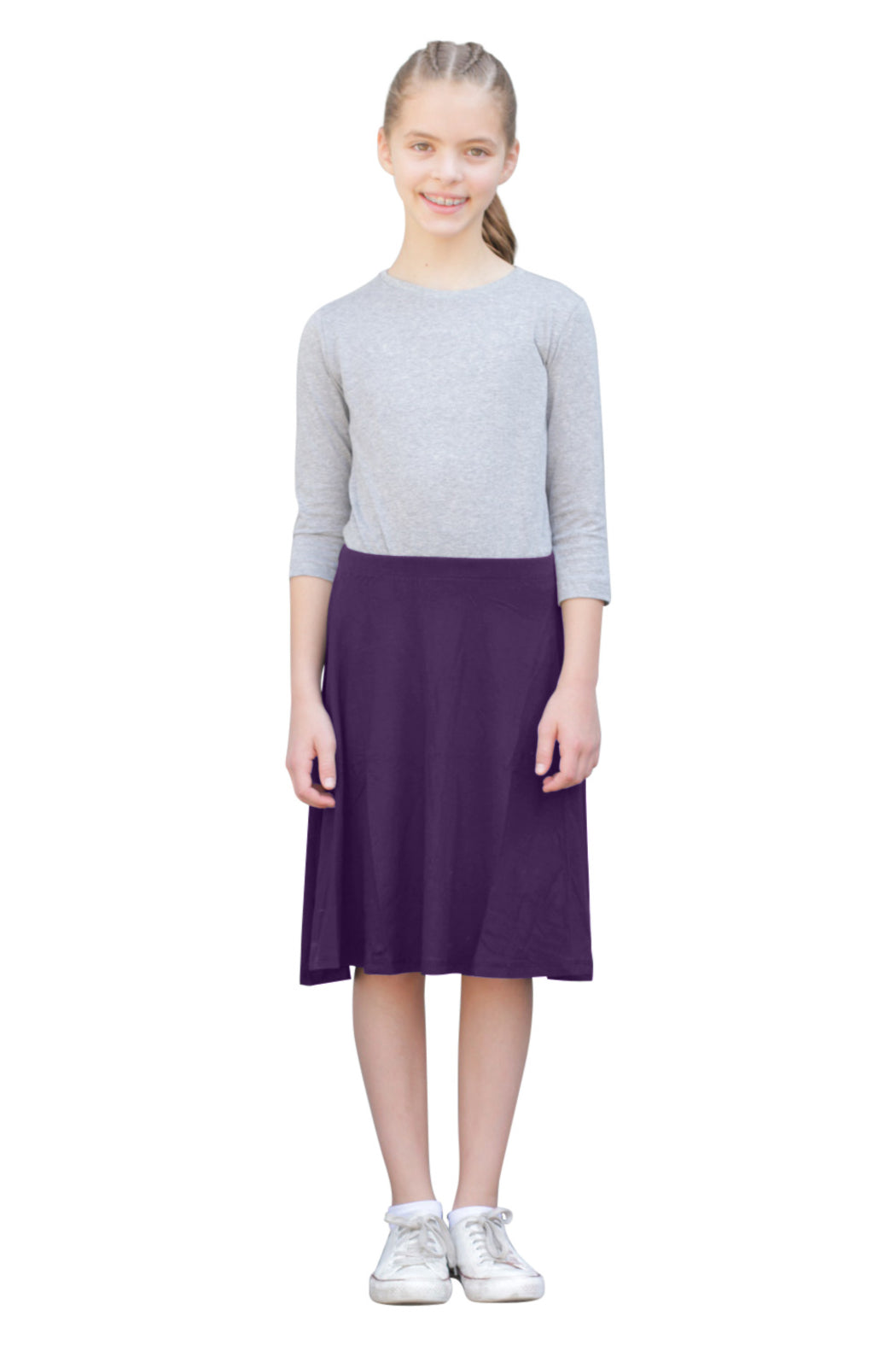 GIRLS Knee Length Skater Skirt
