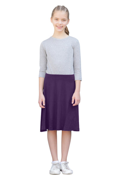 GIRLS Knee Length Skater Skirt