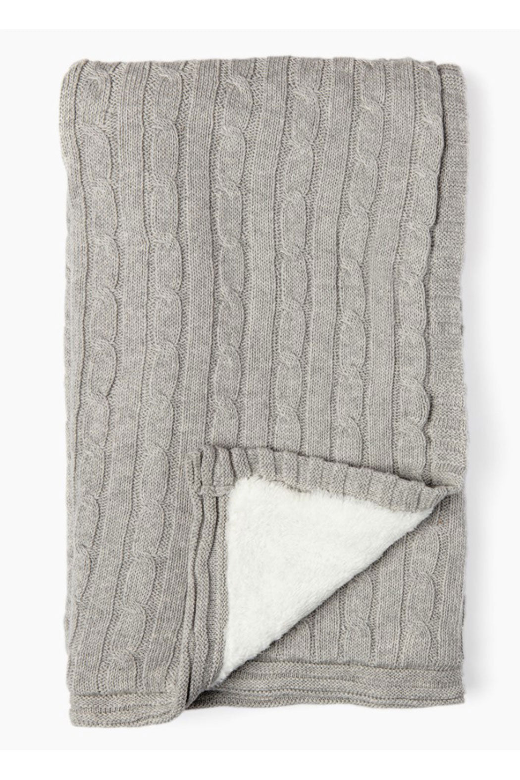 Knit Sherpa Blanket