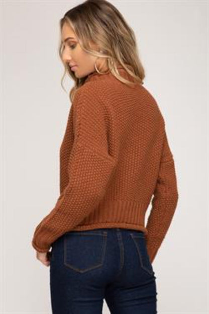 Knit Turtleneck Sweater