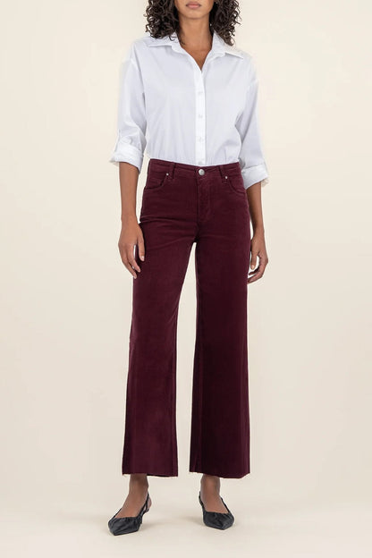 Meg High Rise Plum Cord
