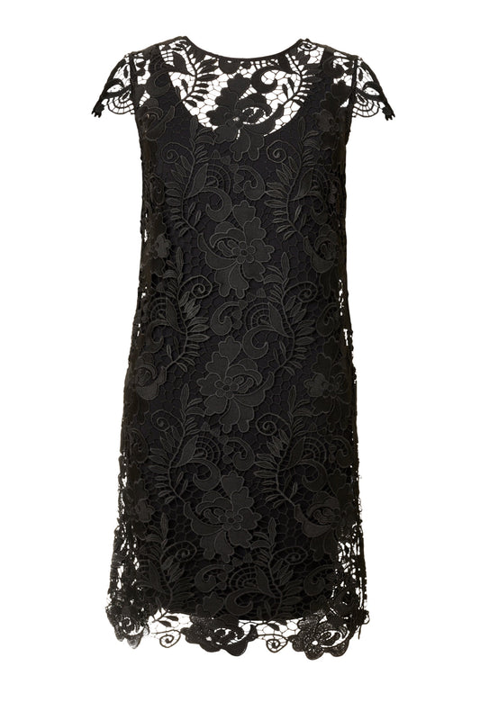 Lace Dress & Jersey Slip