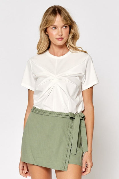 Front Pleat Top