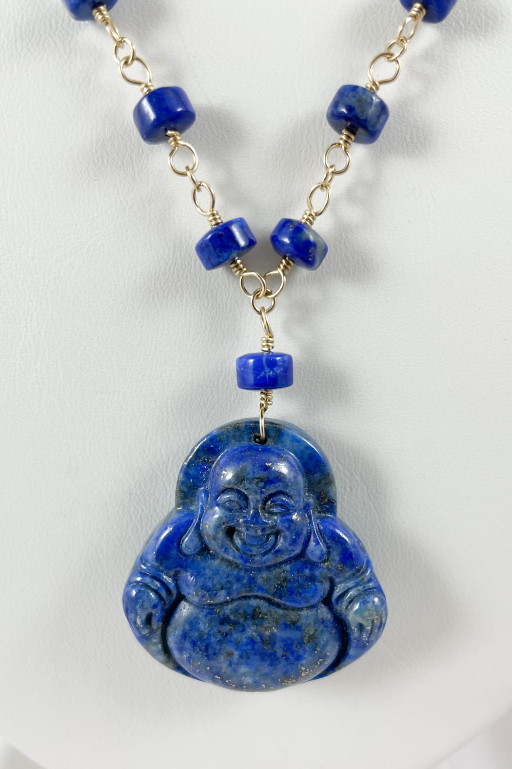 Lapis Buddha Necklace