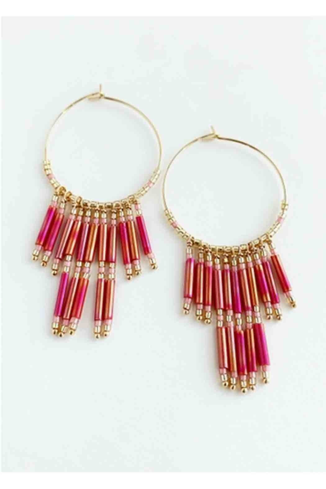 Fringe Hoop Earrings