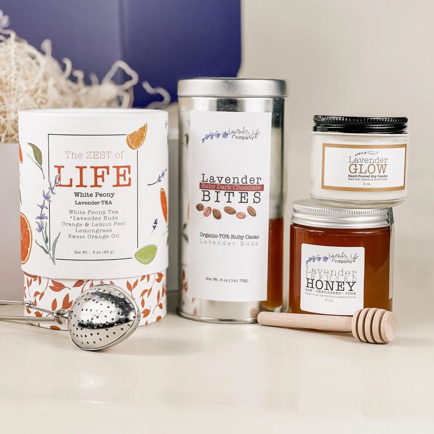 Lavender Tea & Chocolate Gift Box Set