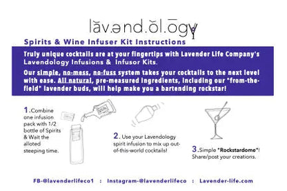Lavendology Spirits & Wine Infuser Kit