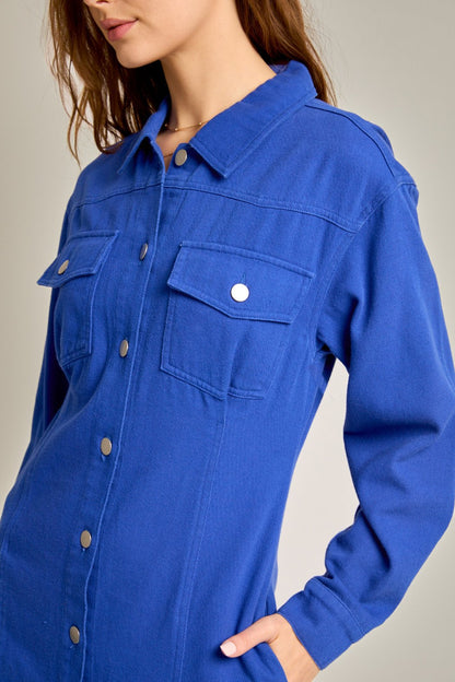 Cobalt Denim Dress