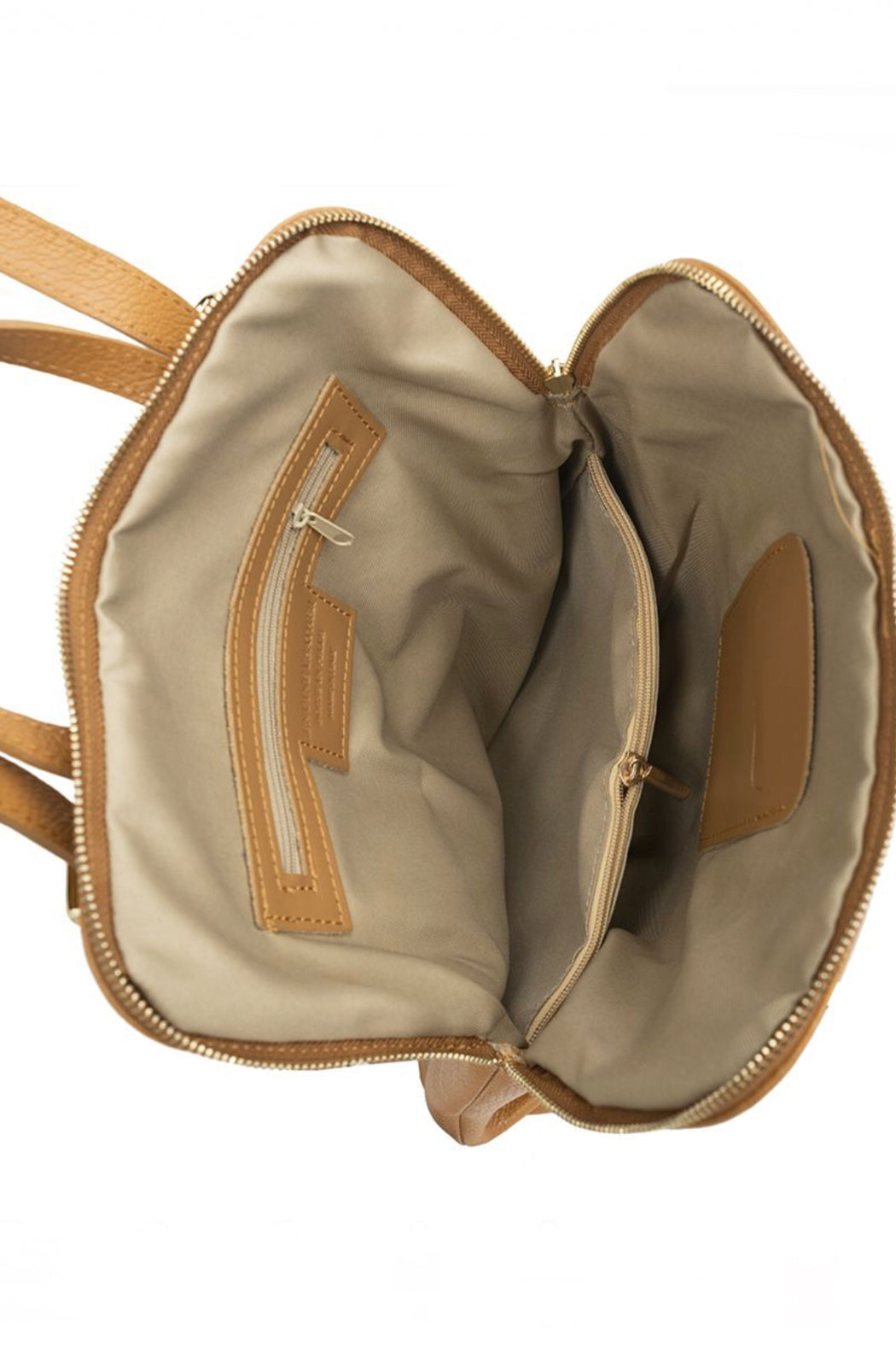 Leather Zipper Backpack