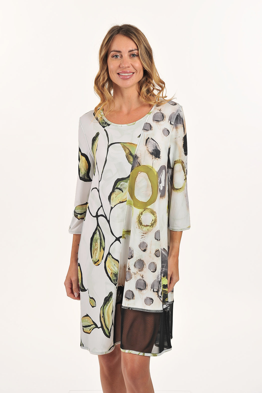 Lime Abstract Dress