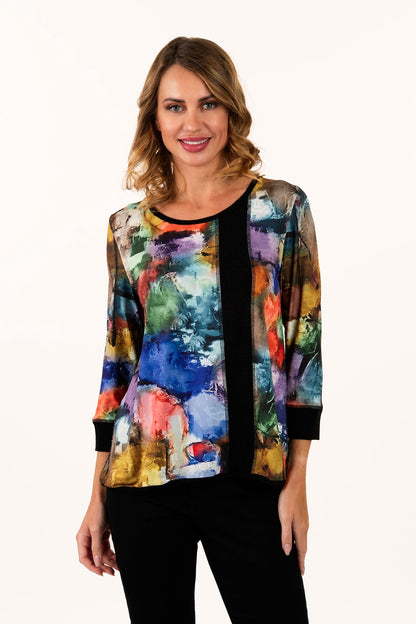 Watercolor Jersey Top