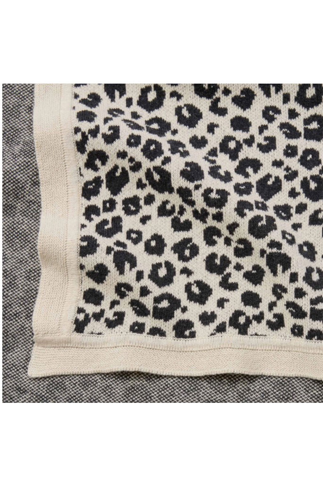 Leopard Print Knit Blanket