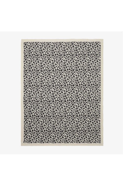 Leopard Print Knit Blanket