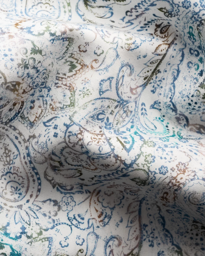 Eton Contemporary Fit Dress Shirt with Classic Paisley Print