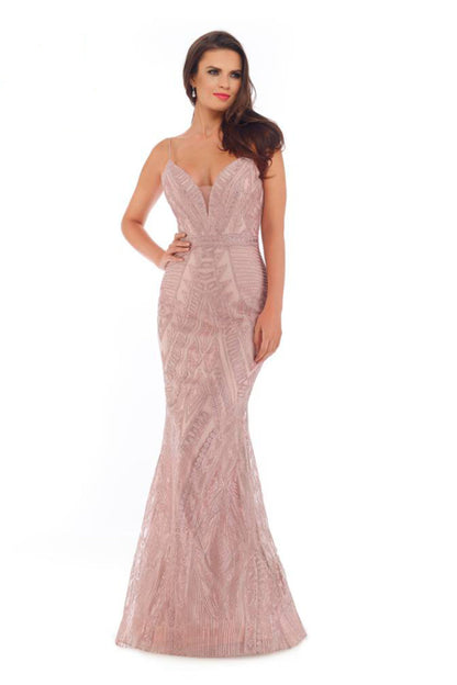 Lilly Deep V-neck Gown
