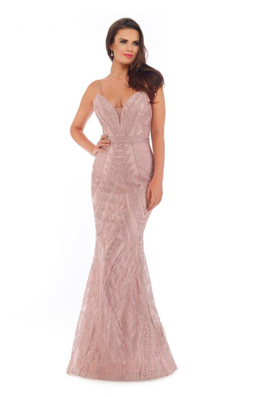 Lilly Deep V-neck Gown