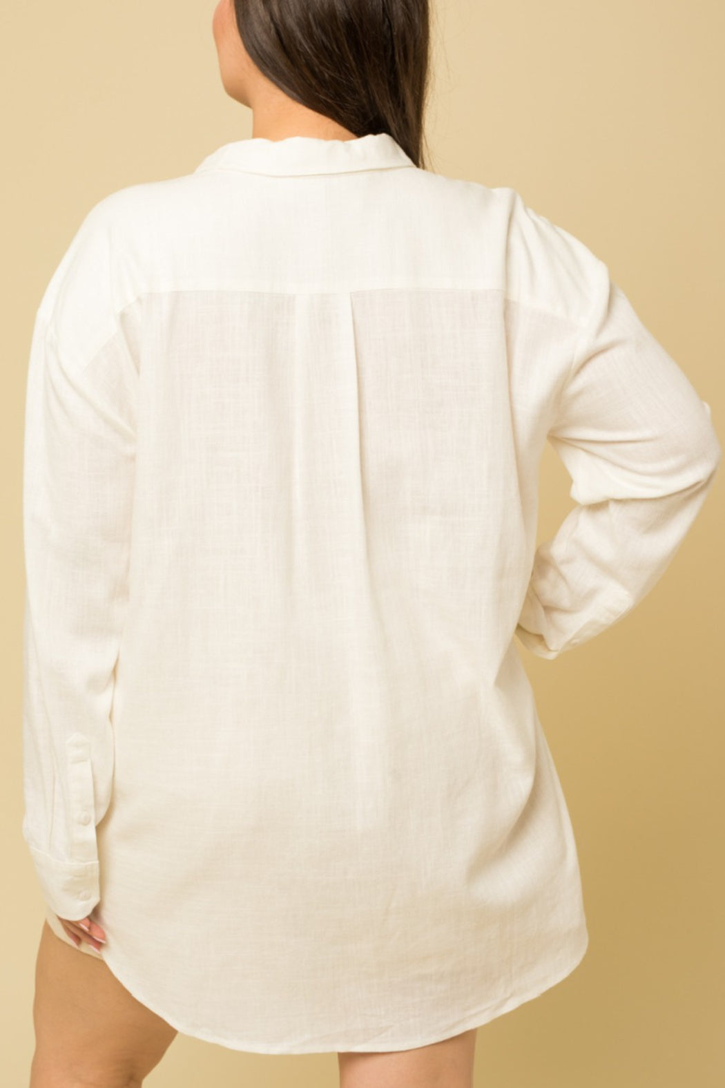 Linen Spring Shacket Curvy