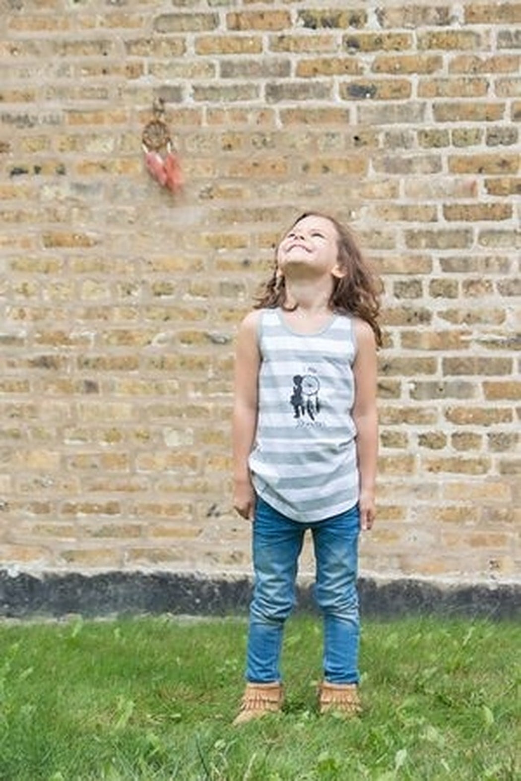 Little dreamer organic stripe tank or onesie