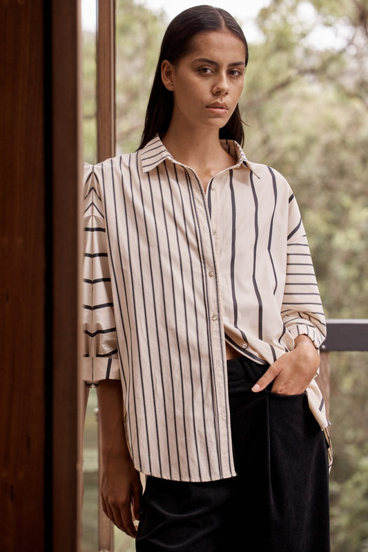 Contrast Stripe Shirt