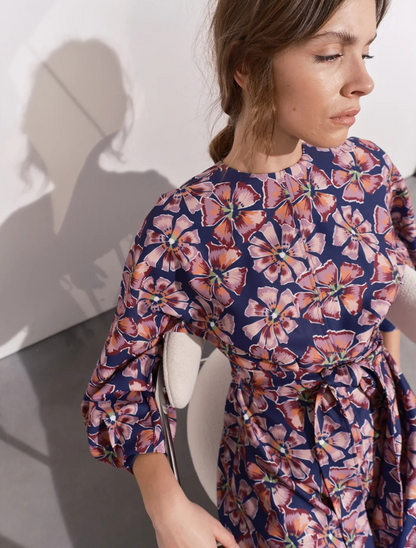 Maeve Navy & Pink Floral Dress
