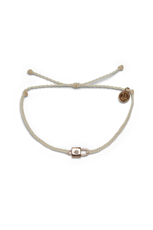 Lock Charm Bracelet-Vanilla