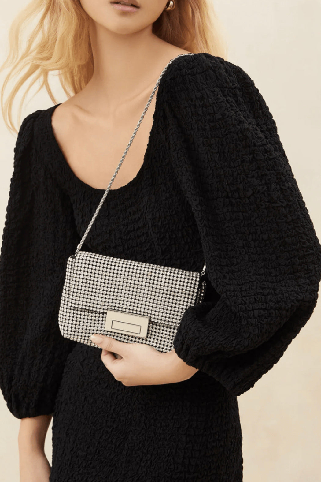 Diamanté Flap Pouch
