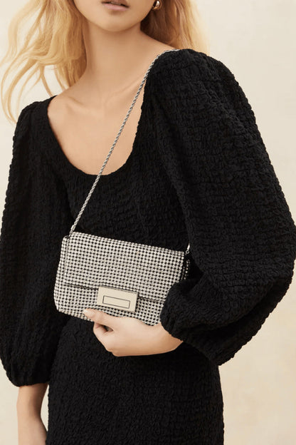 Diamanté Flap Pouch