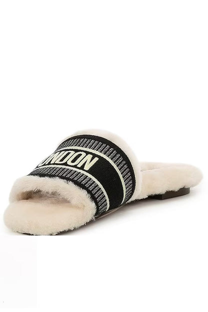 London Knox Fur Sandal