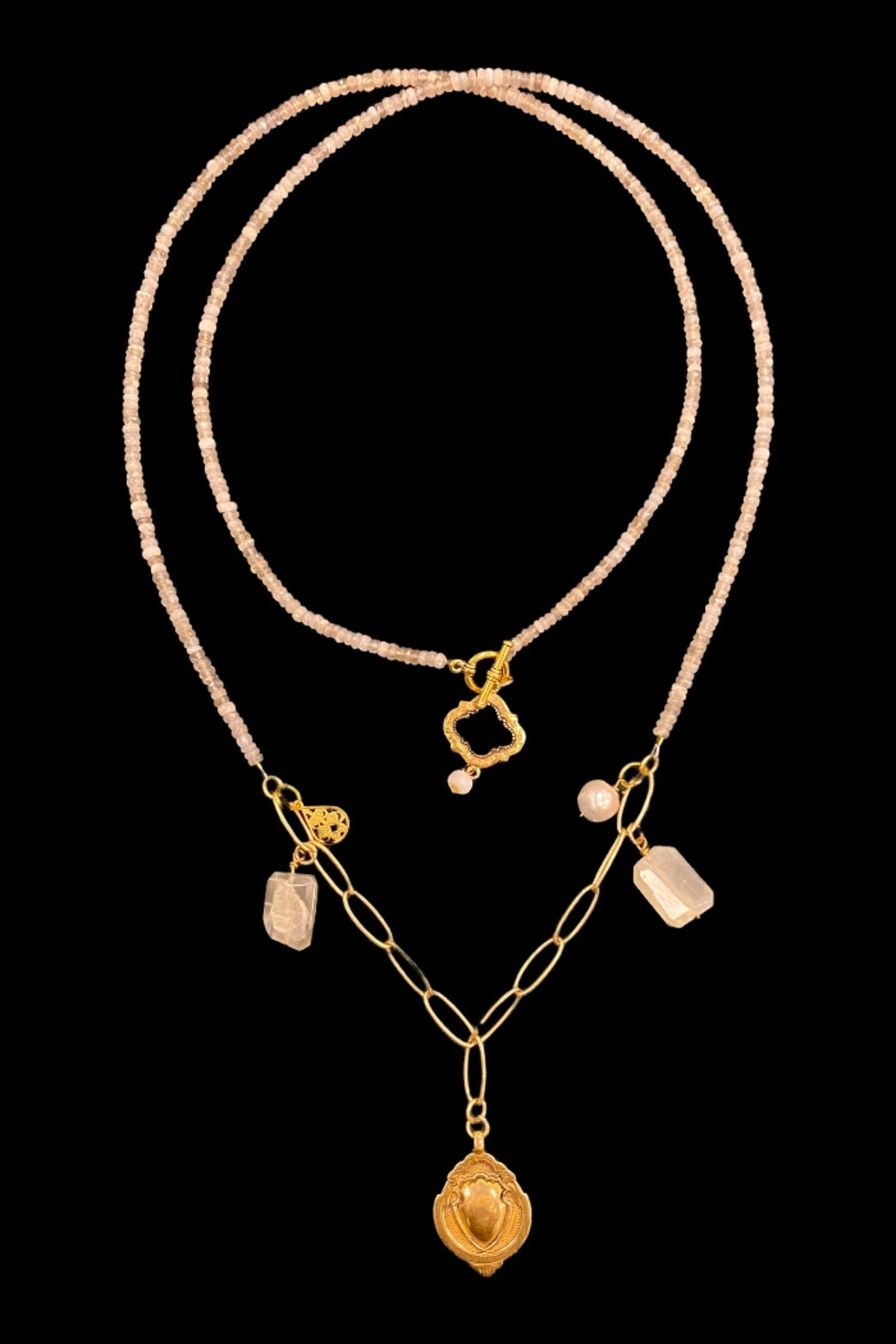 Long ethnic chalcedony