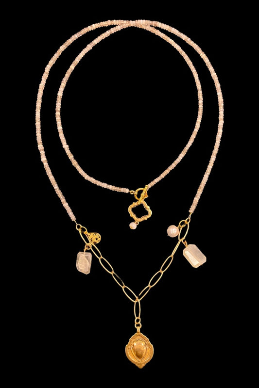 Long ethnic chalcedony