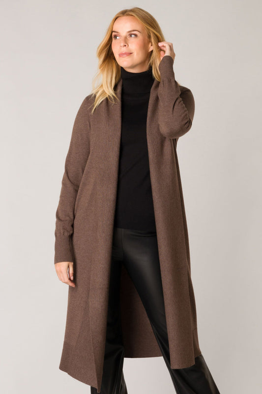 Long open sweater/coat