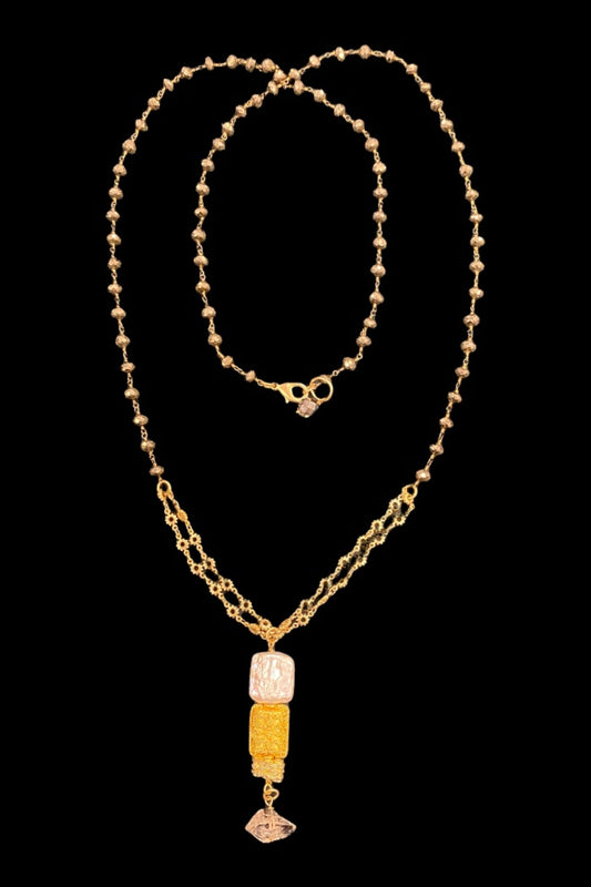 Long Pyrite Briolette