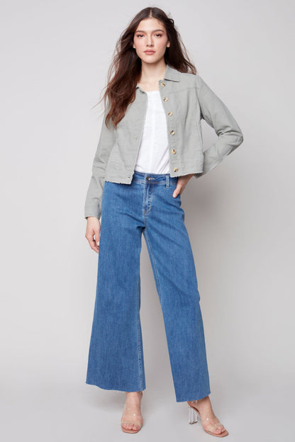 Long sleeve button up jacket