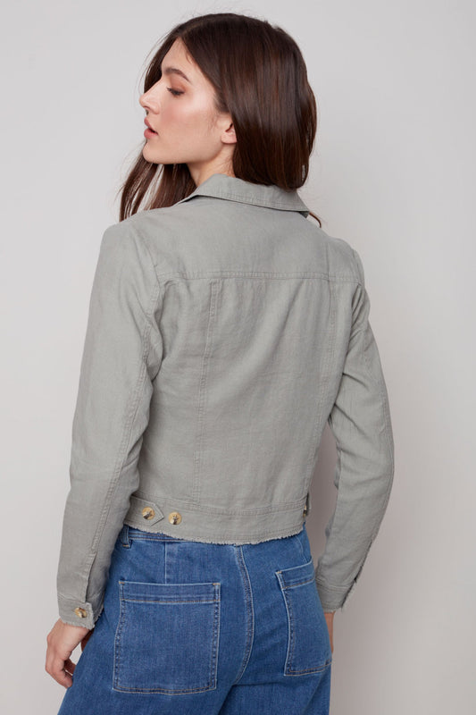 Long sleeve button up jacket