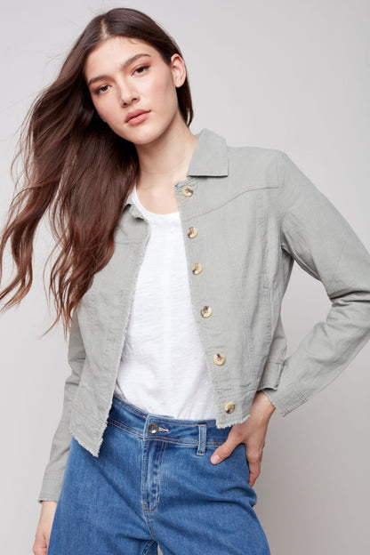Long sleeve button up jacket