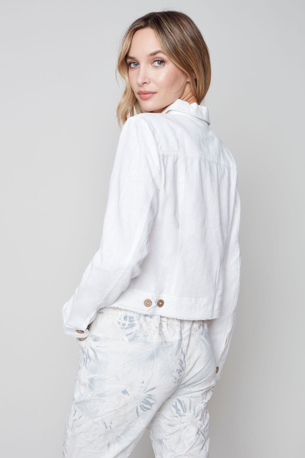 Long sleeve button up jacket