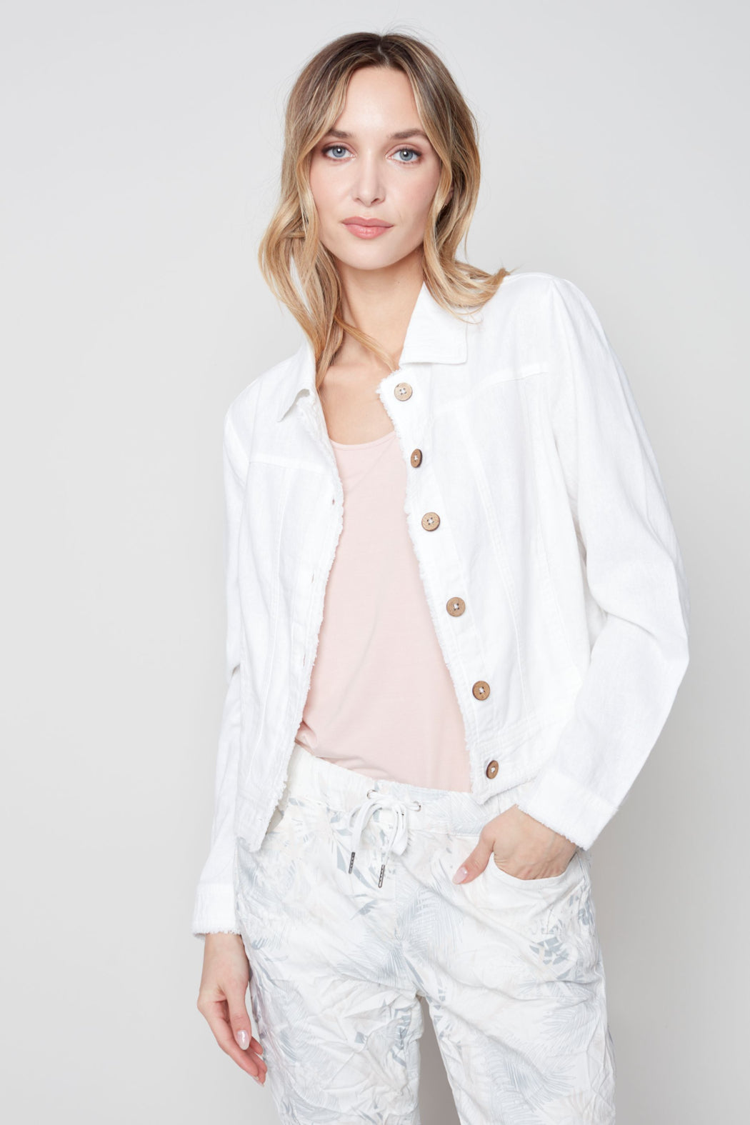 Long sleeve button up jacket